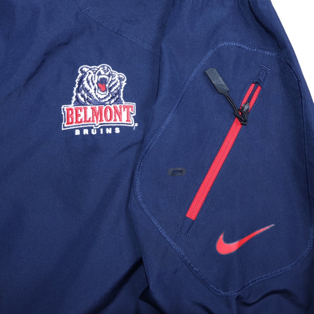 Nike Storm-Fit Belmont Bruins 1/2 Zip Woven Jacket Mens XL Navy Blue - Picture 9 of 10